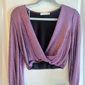 Purple crop top